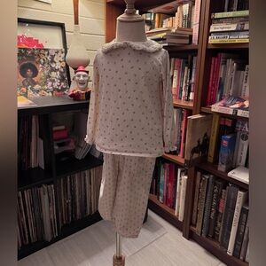 Zara Cream Floral Kids Blouse and Pant set